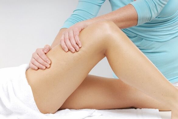 Massage for varicose veins of the lower extremities